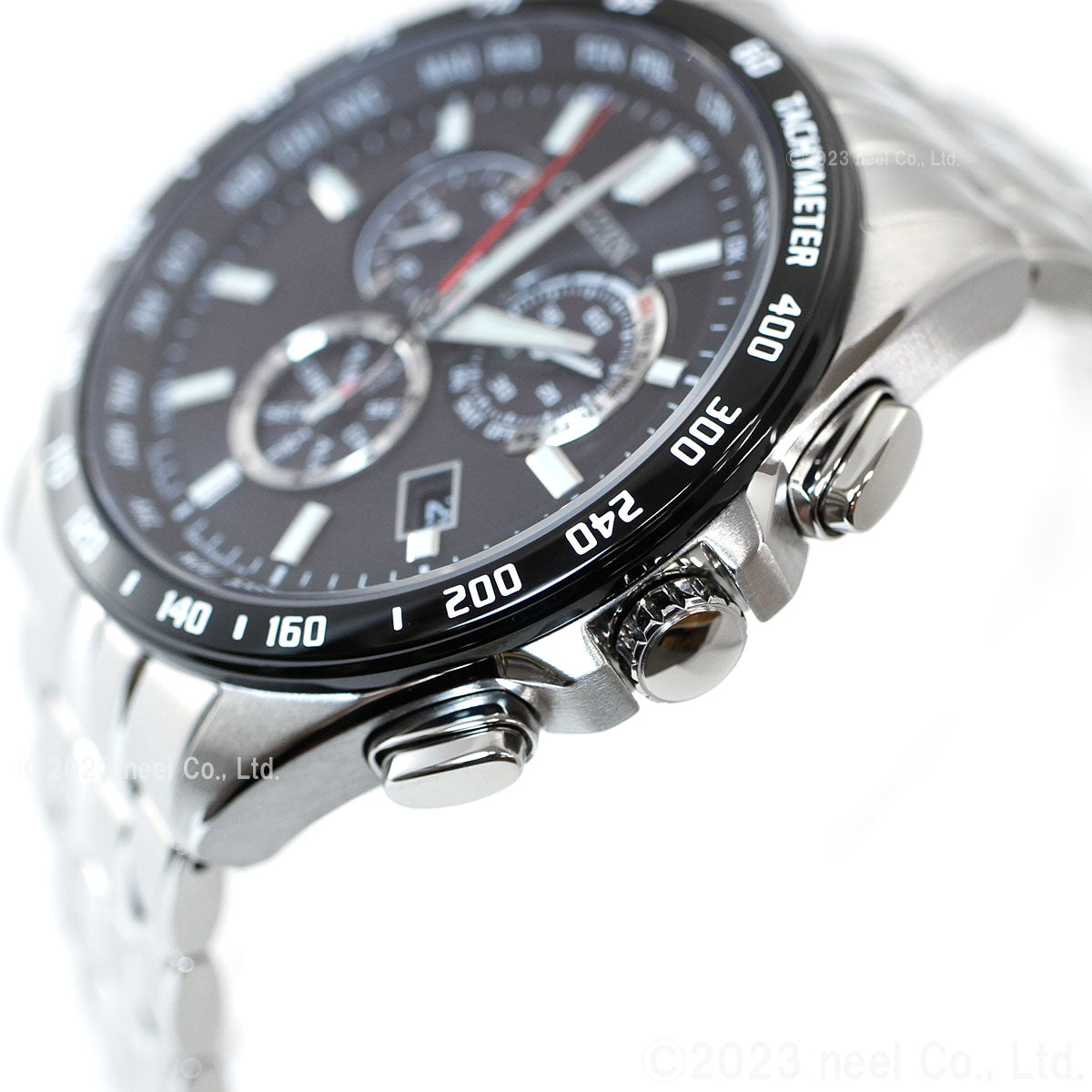 シチズンコレクション CITIZEN COLLECTION エコドライブ ソーラー 電波時計 腕時計 メンズ ダイレクトフライト クロノグラフ CB5874-90E