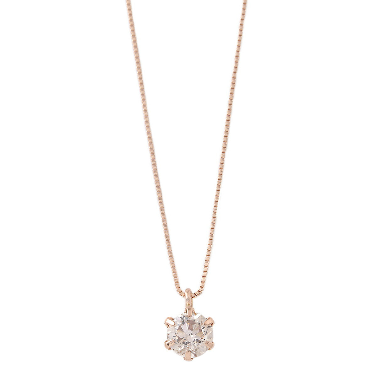 ダイヤモンド ネックレス 0.3カラット 0.3ct ピンクゴールド 18金 K18 D15041928 UGL鑑別カード付