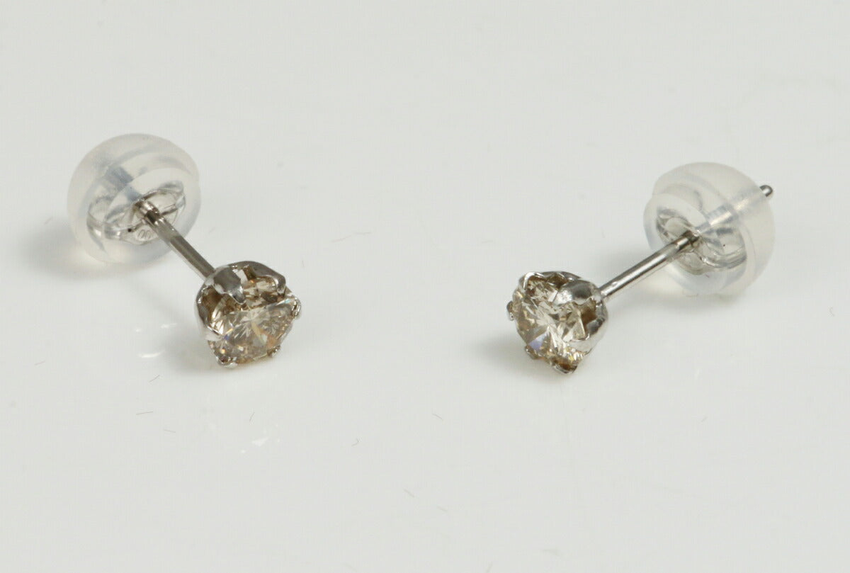 ダイヤモンド ピアス 0.5カラット 0.5ct プラチナ DVTFN50UGL UGL鑑別カード付