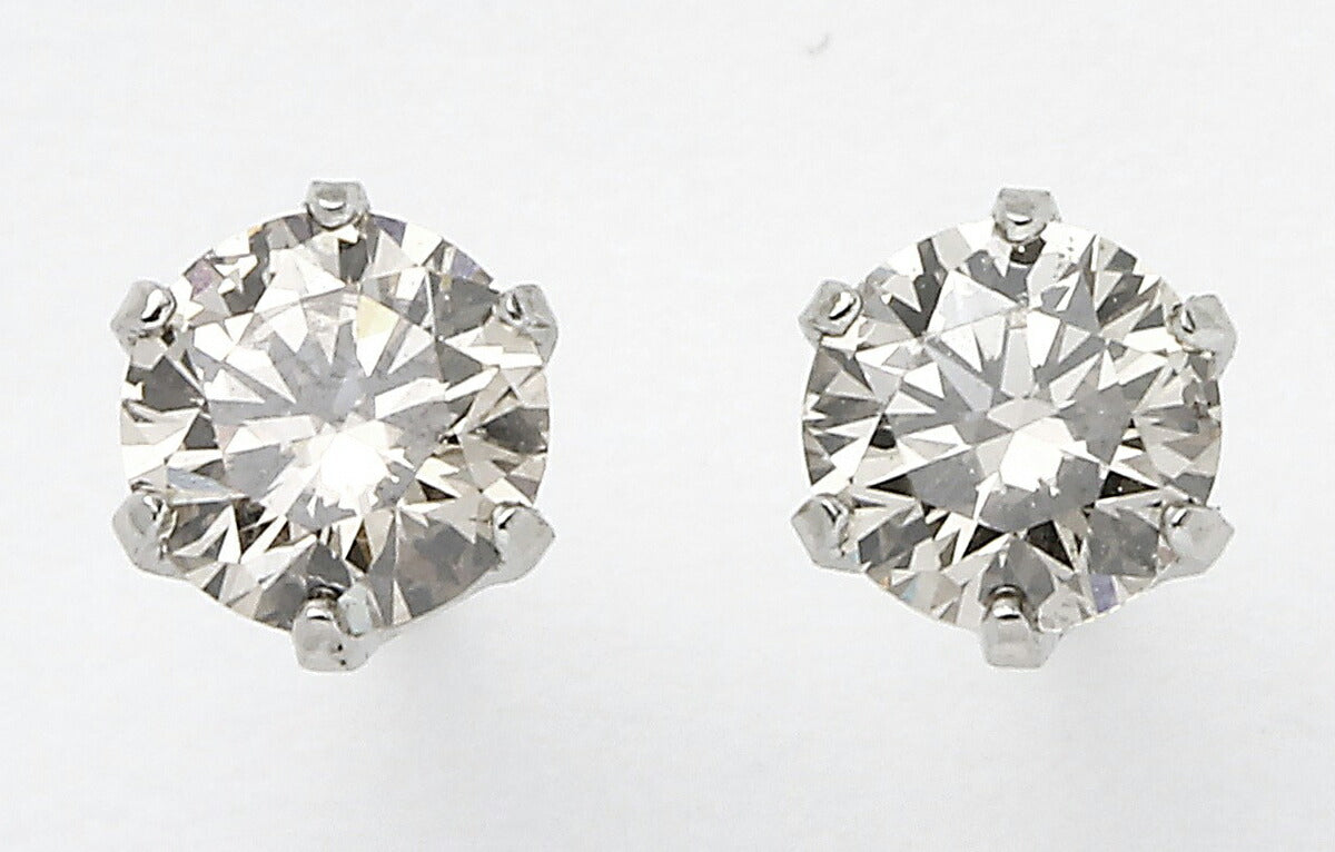 ダイヤモンド ピアス 0.5カラット 0.5ct プラチナ DVTFN50UGL UGL鑑別カード付