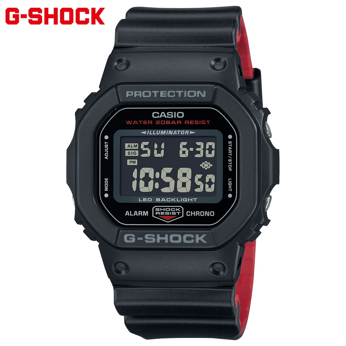 G-SHOCK デジタル カシオ Gショック CASIO 限定モデル 腕時計 メンズ DW-5600UHR-1JF LEDバックライト【2024 新作】