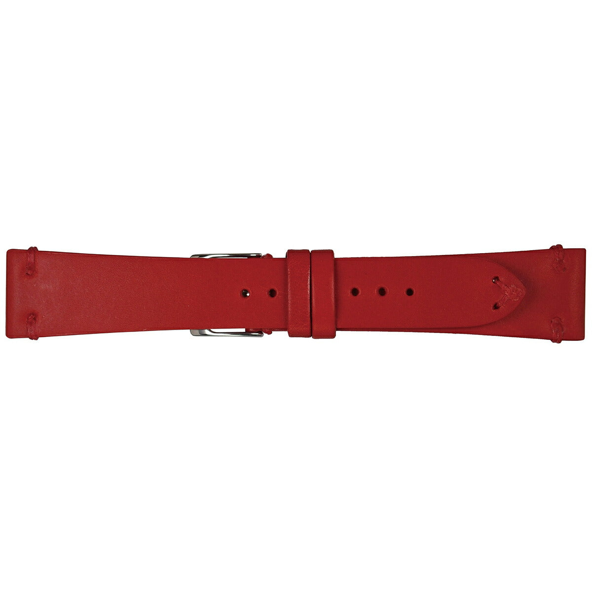エミッタ Emitta 腕時計 替えバンド ベルト メンズ ブッテーロ カーフ 17mm レッド/シルバー 時計 時計バンド 時計ベルト 革 牛革