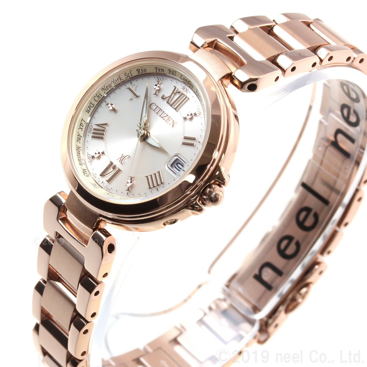 シチズン クロスシー CITIZEN xC エコドライブ ソーラー 電波時計 腕時計 レディース ハッピーフライト EC1032-54X