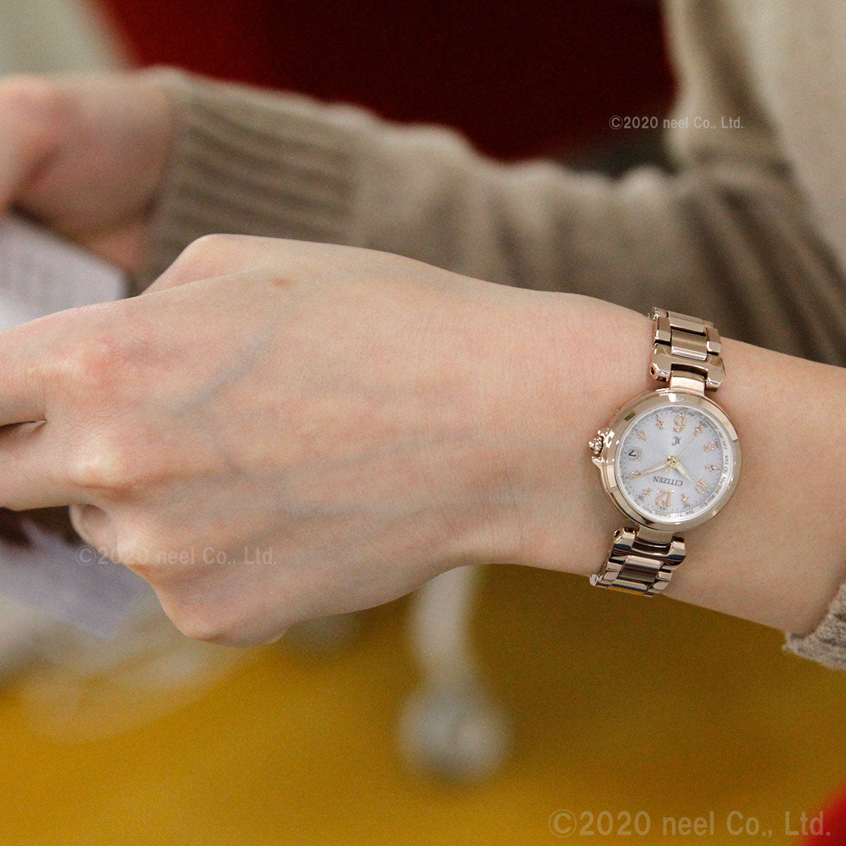 シチズン クロスシー CITIZEN xC エコドライブ 電波時計 ハッピーフライト 腕時計 レディース basic collection EC1037-51A