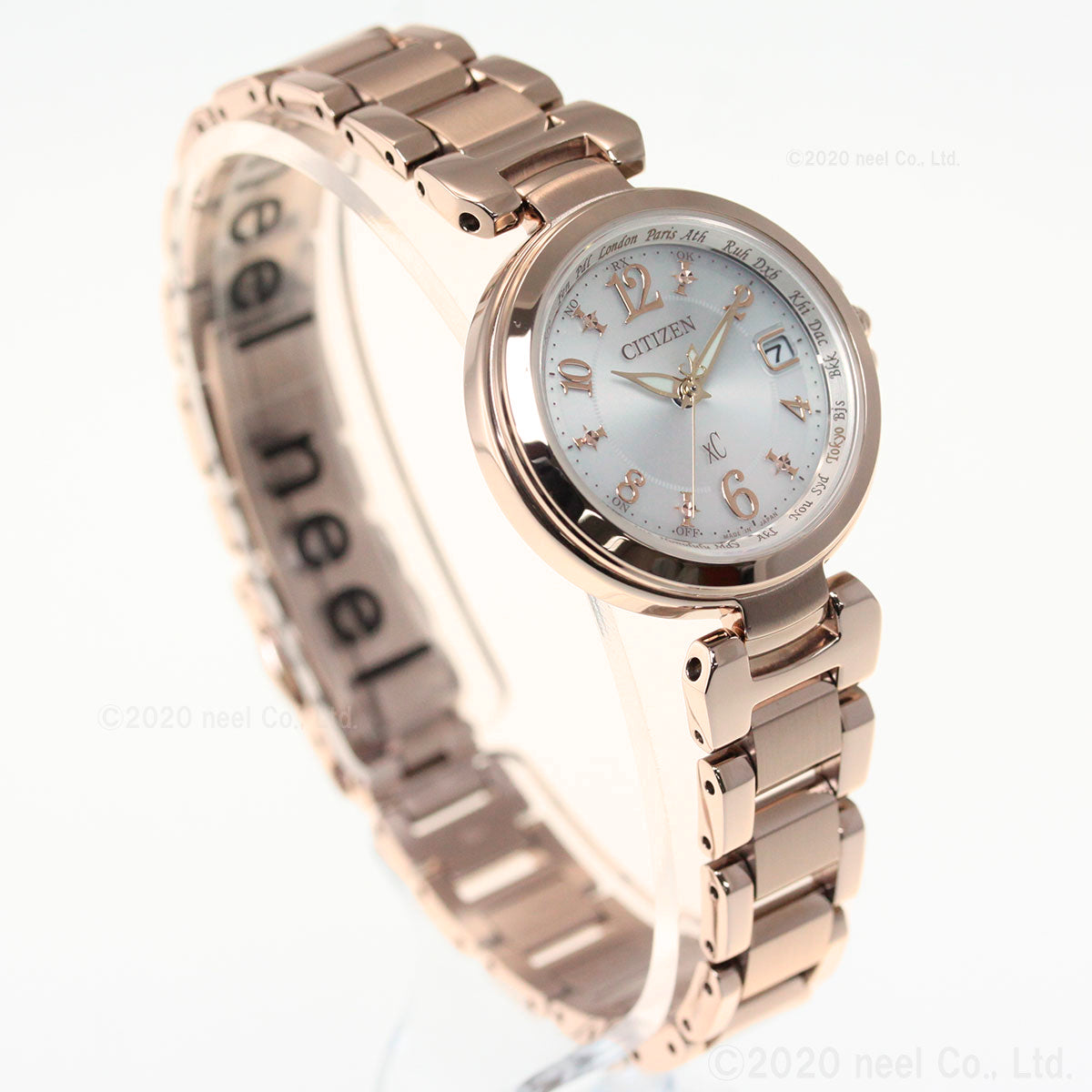 シチズン クロスシー CITIZEN xC エコドライブ 電波時計 ハッピーフライト 腕時計 レディース basic collection EC1037-51A