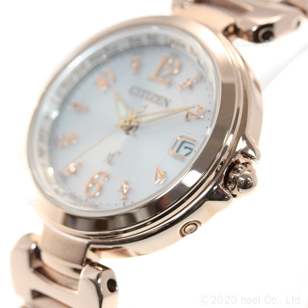 シチズン クロスシー CITIZEN xC エコドライブ 電波時計 ハッピーフライト 腕時計 レディース basic collection EC1037-51A