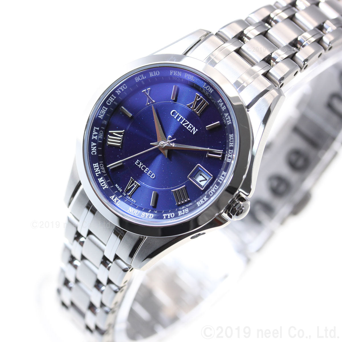 シチズン エクシード レディース エコドライブ 電波時計 ダイレクトフライト 腕時計 EC1120-59L