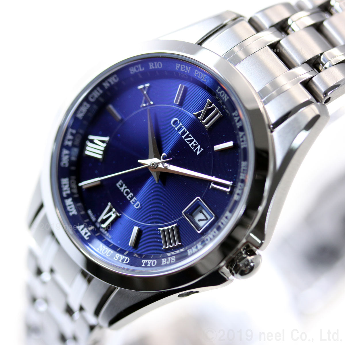 シチズン エクシード レディース エコドライブ 電波時計 ダイレクトフライト 腕時計 EC1120-59L