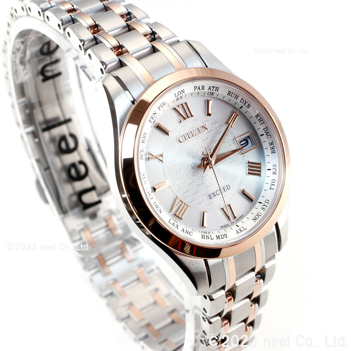 シチズン エクシード CITIZEN EXCEED エコドライブ ソーラー 電波時計 腕時計 レディース ペアウォッチ EC1124-58A