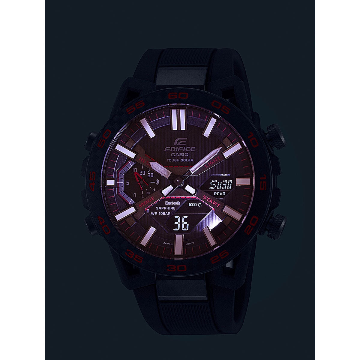 カシオ エディフィス CASIO EDIFICE SOSPENSIONE ソスペンシオーネ ECB-2000 ソーラー 腕時計 メンズ タフソーラー クロノグラフ ECB-2000YPB-1AJF スマートフォンリンク