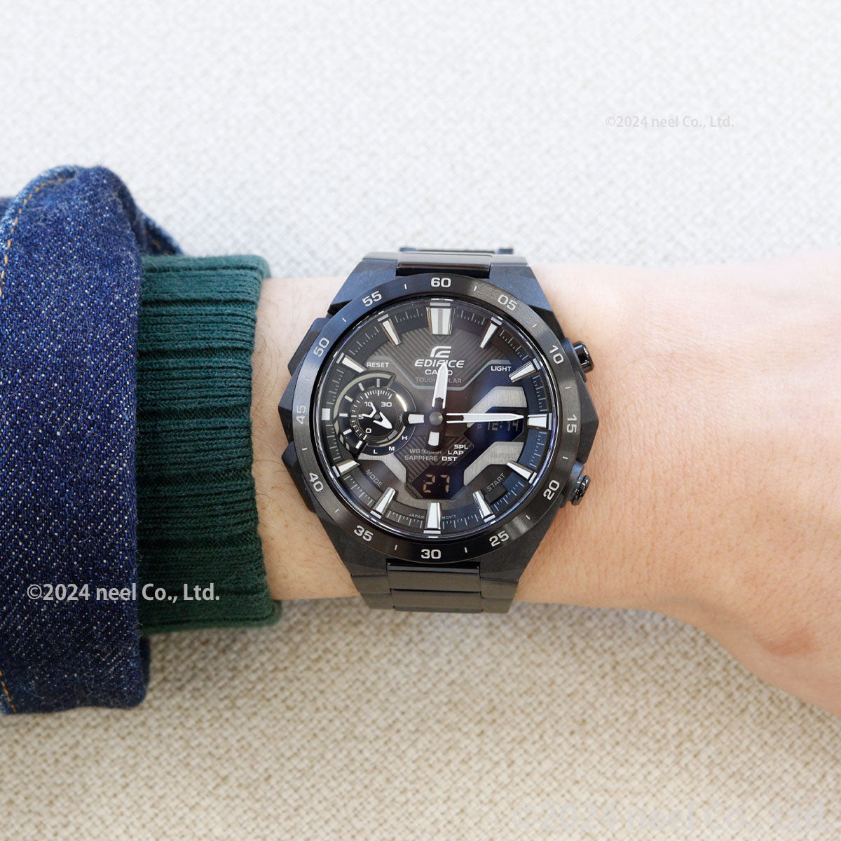 カシオ エディフィス CASIO EDIFICE WINDFLOW ECB-2200YDC-1AJF アナデジ 腕時計 メンズ クロノグラフ ウィンドフロウ スマートフォンリンク