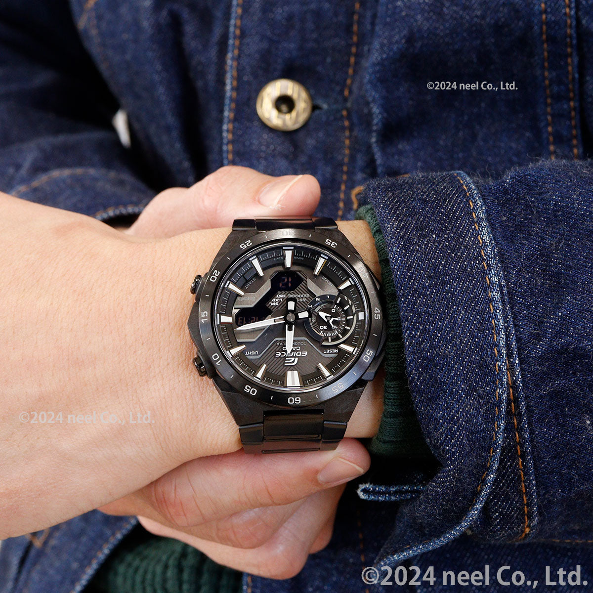 カシオ エディフィス CASIO EDIFICE WINDFLOW ECB-2200YDC-1AJF アナデジ 腕時計 メンズ クロノグラフ ウィンドフロウ スマートフォンリンク