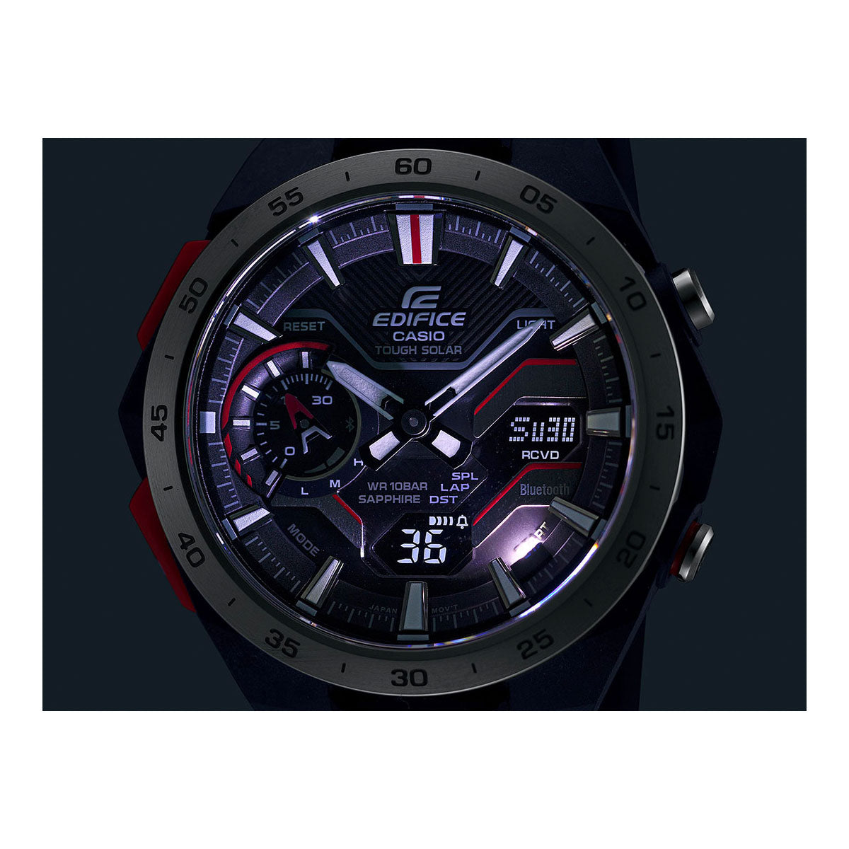 カシオ エディフィス CASIO EDIFICE WINDFLOW ECB-2200YP-1AJF アナデジ 腕時計 メンズ クロノグラフ ウィンドフロウ スマートフォンリンク
