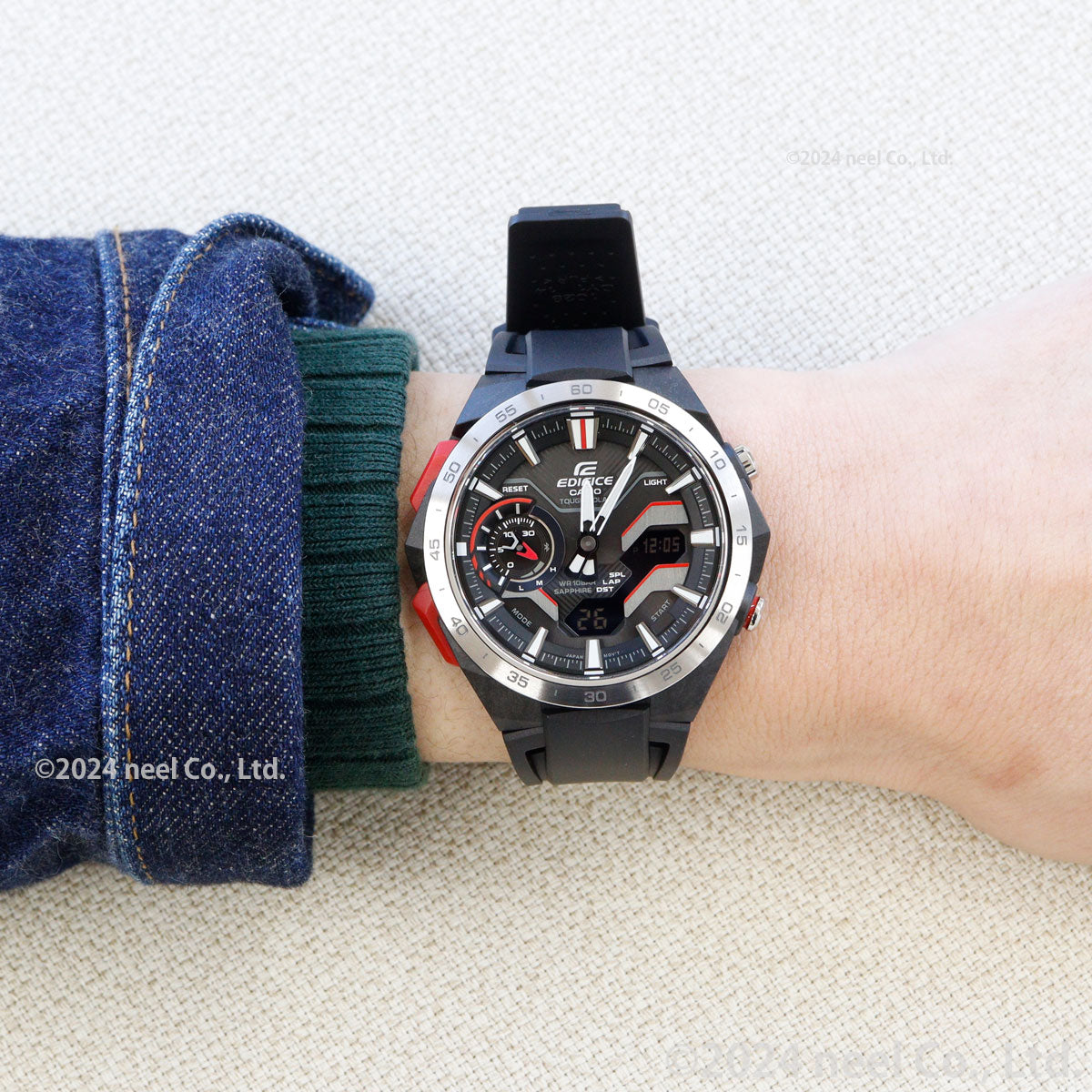 カシオ エディフィス CASIO EDIFICE WINDFLOW ECB-2200YP-1AJF アナデジ 腕時計 メンズ クロノグラフ ウィンドフロウ スマートフォンリンク