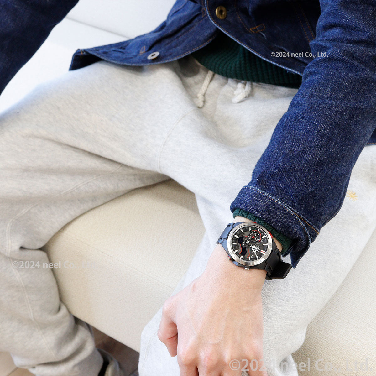 カシオ エディフィス CASIO EDIFICE WINDFLOW ECB-2200YP-1AJF アナデジ 腕時計 メンズ クロノグラフ ウィンドフロウ スマートフォンリンク