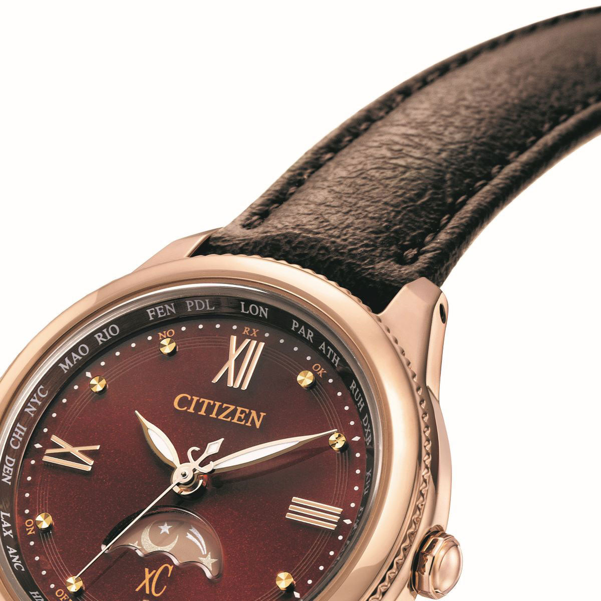 シチズン クロスシー エコドライブ 電波時計 ティタニア ハッピーフライト サン&ムーン 腕時計 レディース CITIZEN xC daichi EE1002-01W