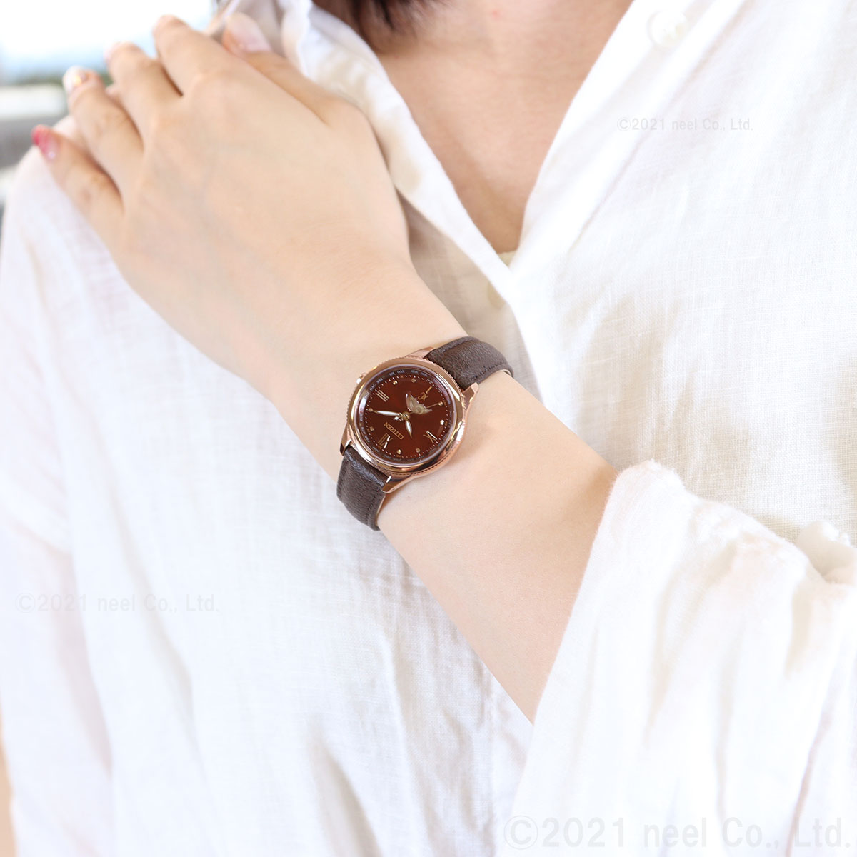 シチズン クロスシー エコドライブ 電波時計 ティタニア ハッピーフライト サン&ムーン 腕時計 レディース CITIZEN xC daichi EE1002-01W