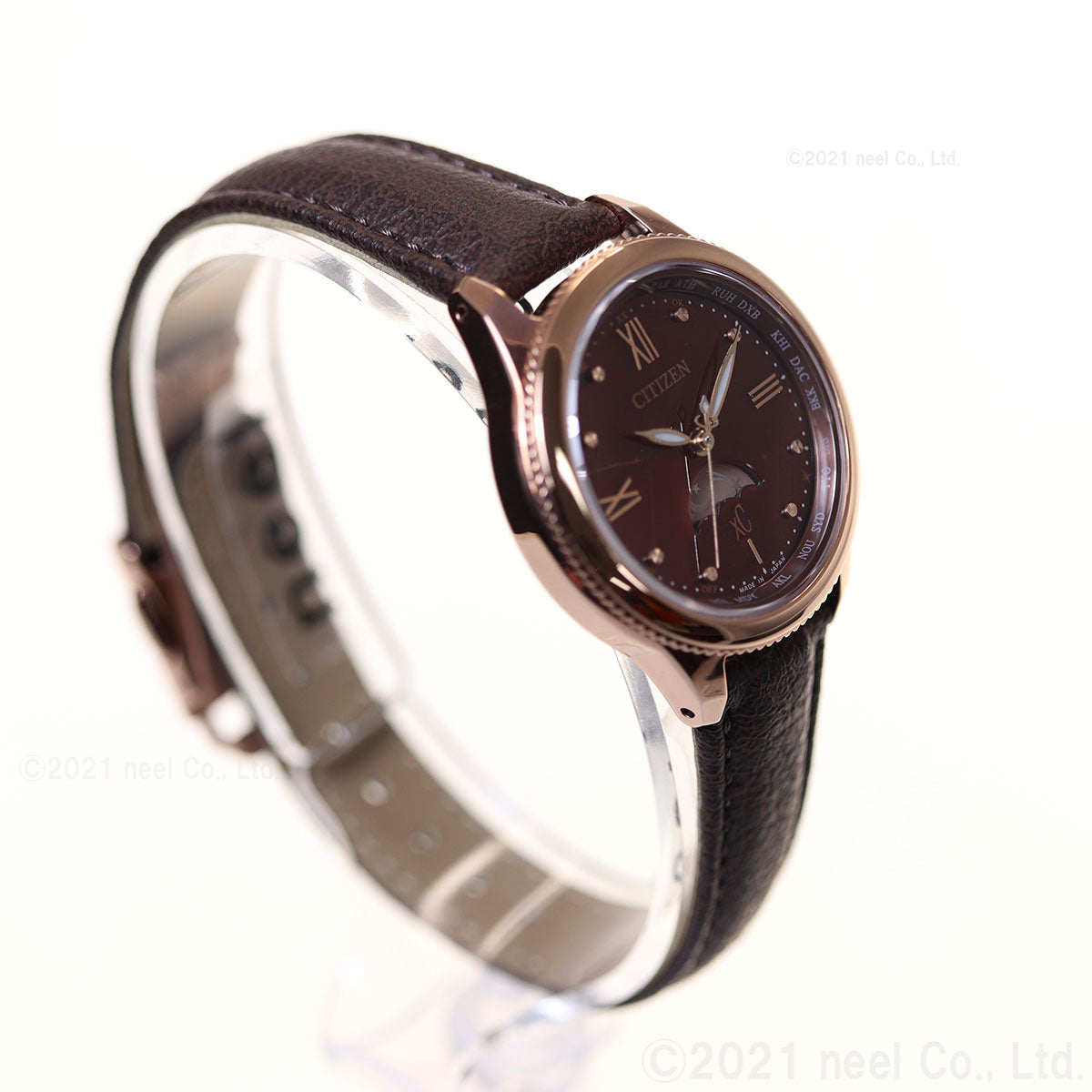 シチズン クロスシー エコドライブ 電波時計 ティタニア ハッピーフライト サン&ムーン 腕時計 レディース CITIZEN xC daichi EE1002-01W