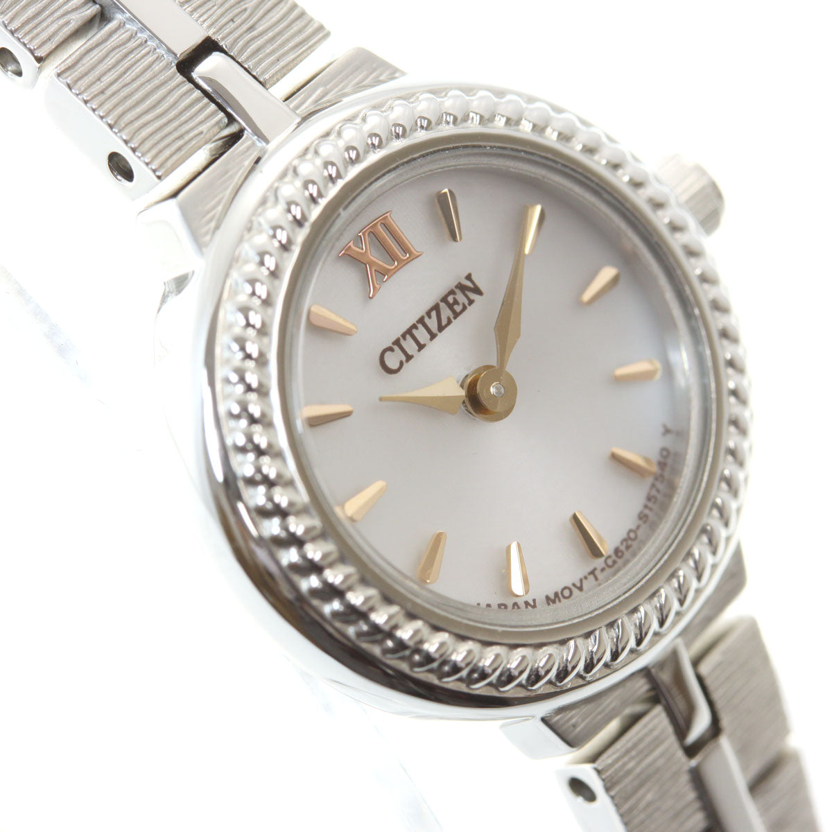 シチズン キー CITIZEN Kii: エコドライブ ソーラー 腕時計 レディース ラウンドメタルブレス EG2981-57A