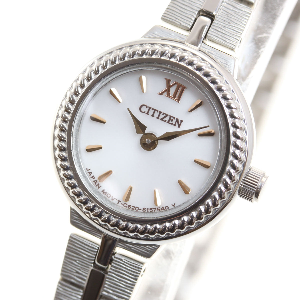 シチズン キー CITIZEN Kii: エコドライブ ソーラー 腕時計 レディース ラウンドメタルブレス EG2981-57A
