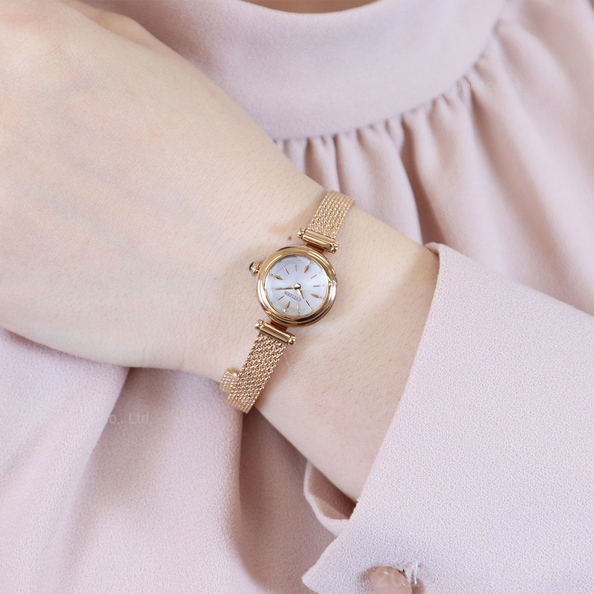 シチズン キー CITIZEN Kii: エコドライブ ラウンドメッシュ 腕時計 レディース EG7082-66A