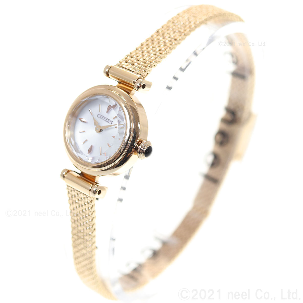 シチズン キー CITIZEN Kii: エコドライブ ラウンドメッシュ 腕時計 レディース EG7082-66A