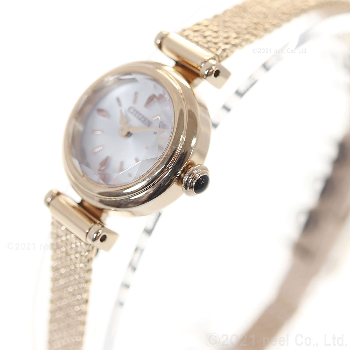 シチズン キー CITIZEN Kii: エコドライブ ラウンドメッシュ 腕時計 レディース EG7082-66A