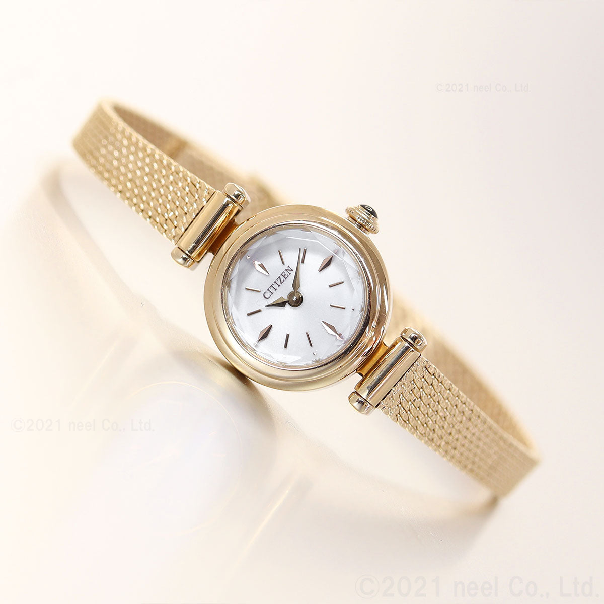 シチズン キー CITIZEN Kii: エコドライブ ラウンドメッシュ 腕時計 レディース EG7082-66A