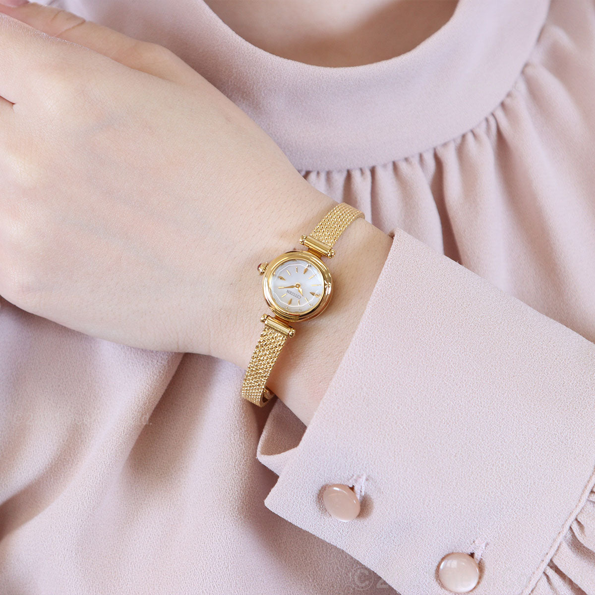 シチズン キー CITIZEN Kii: エコドライブ ラウンドメッシュ 腕時計 レディース EG7083-55A