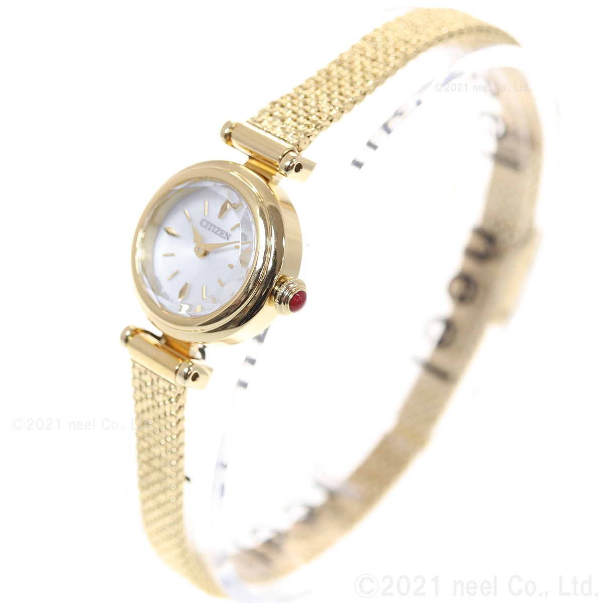 シチズン キー CITIZEN Kii: エコドライブ ラウンドメッシュ 腕時計 レディース EG7083-55A
