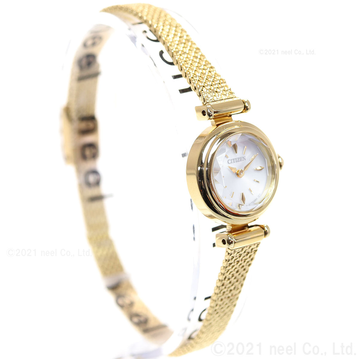 シチズン キー CITIZEN Kii: エコドライブ ラウンドメッシュ 腕時計 レディース EG7083-55A