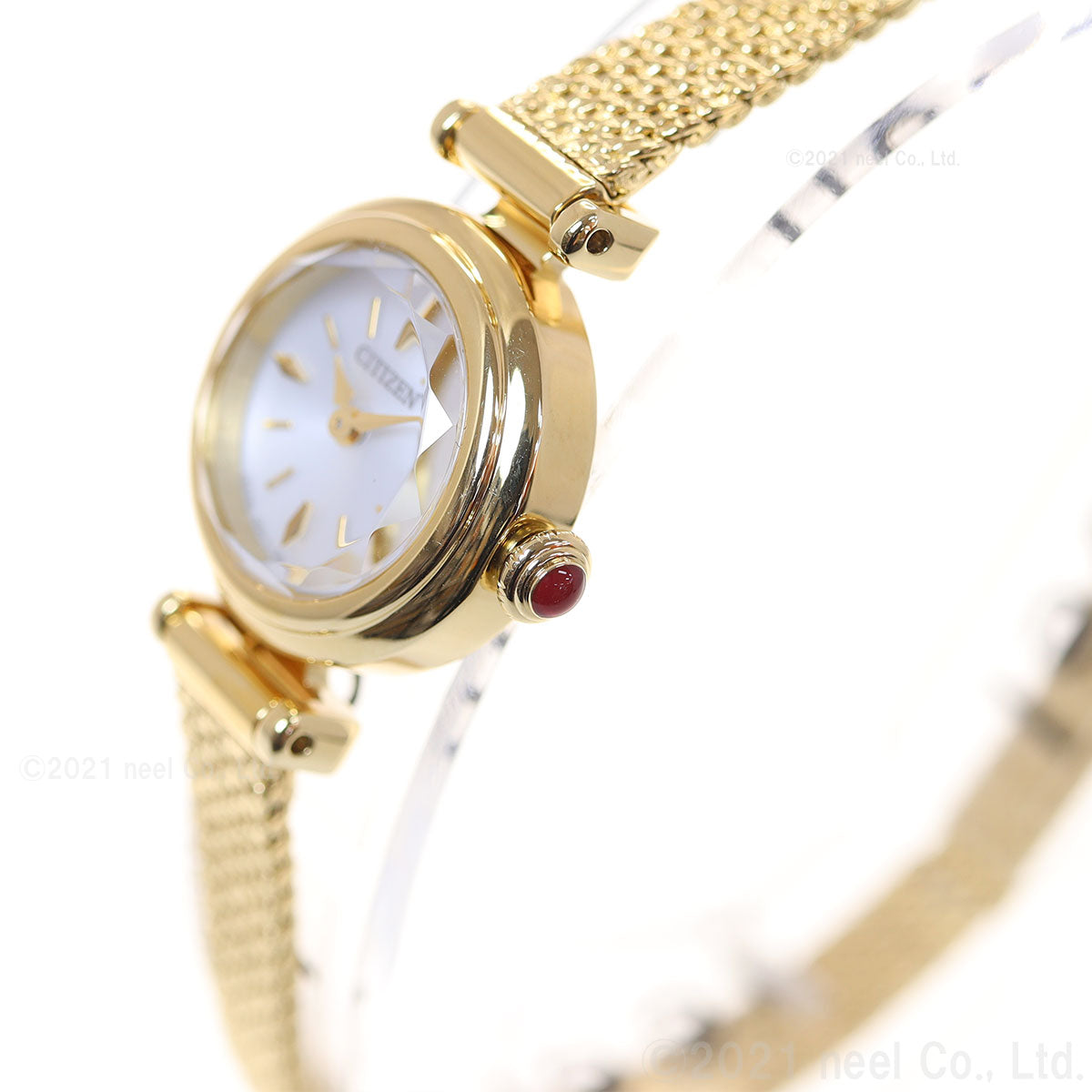 シチズン キー CITIZEN Kii: エコドライブ ラウンドメッシュ 腕時計 レディース EG7083-55A