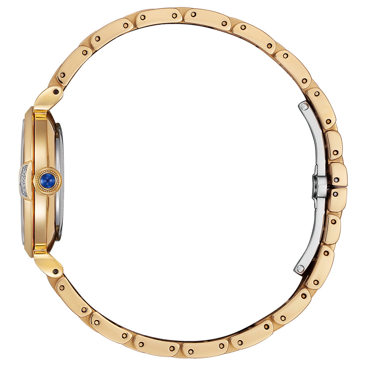 シチズン エル CITIZEN L エコドライブ 腕時計 レディース EM1063-89D ダイヤ入り 白蝶貝文字板 ROUND Collection スズラン モチーフ