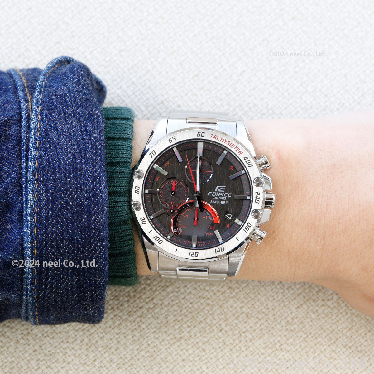 カシオ エディフィス CASIO EDIFICE Bluetooth搭載 ソーラー 腕時計 メンズ クロノグラフ スマートフォンリンクモデル EQB-1000XYD-1AJF