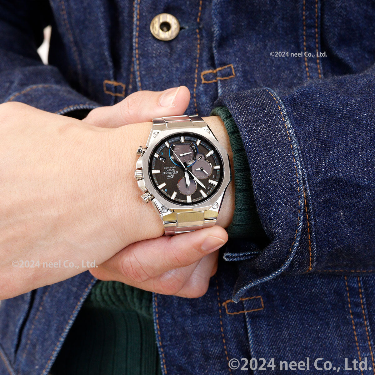 カシオ エディフィス CASIO EDIFICE Bluetooth搭載 ソーラー 腕時計 メンズ クロノグラフ スマートフォンリンクモデル EQB-1100YD-1AJF