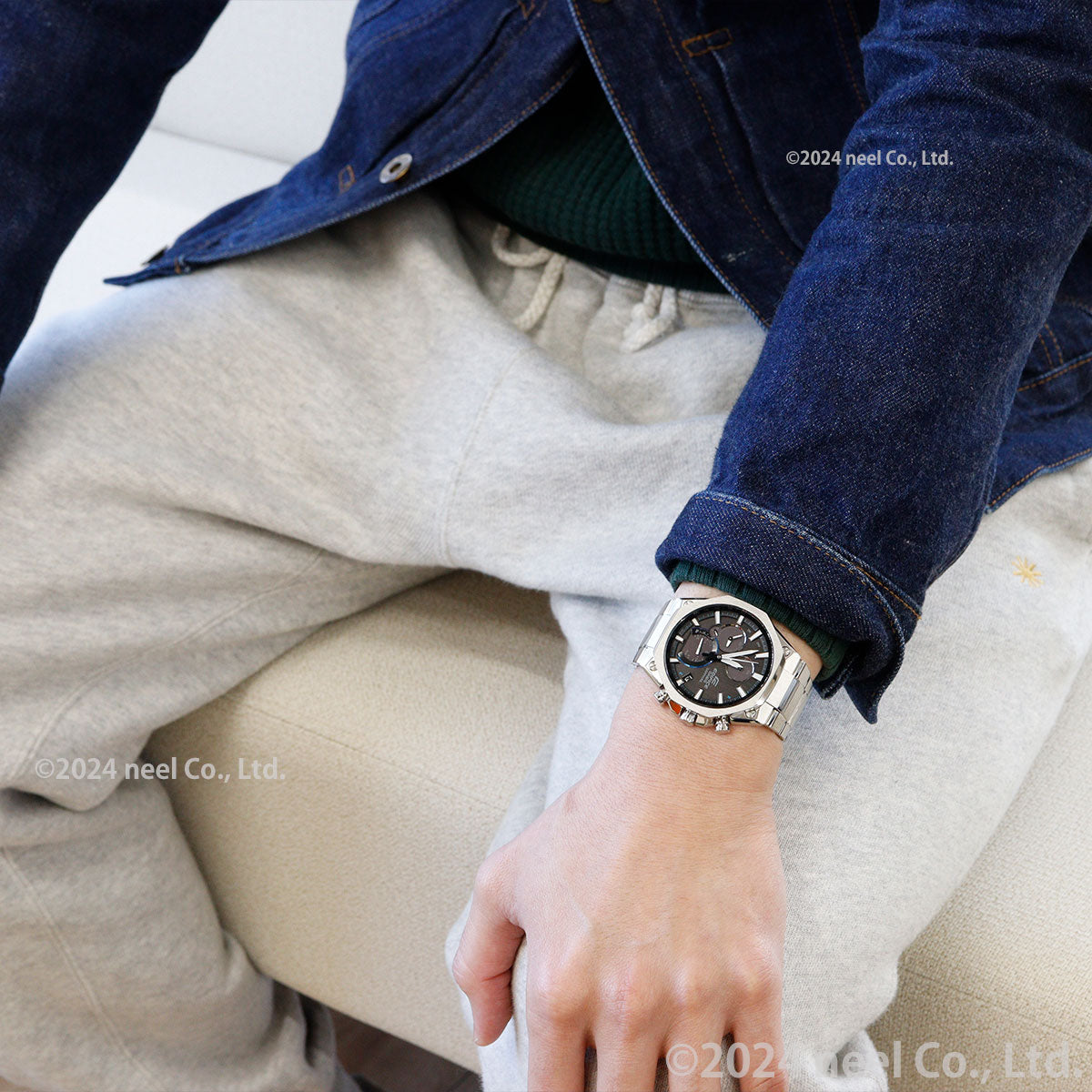カシオ エディフィス CASIO EDIFICE Bluetooth搭載 ソーラー 腕時計 メンズ クロノグラフ スマートフォンリンクモデル EQB-1100YD-1AJF
