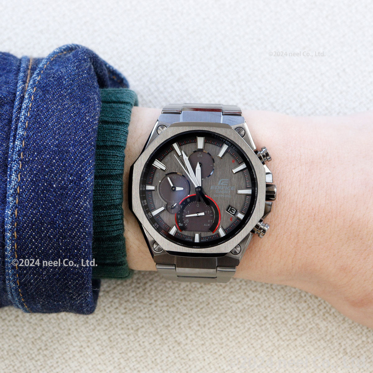 カシオ エディフィス CASIO EDIFICE Bluetooth搭載 ソーラー 腕時計 メンズ クロノグラフ スマートフォンリンクモデル EQB-1100YDC-1AJF