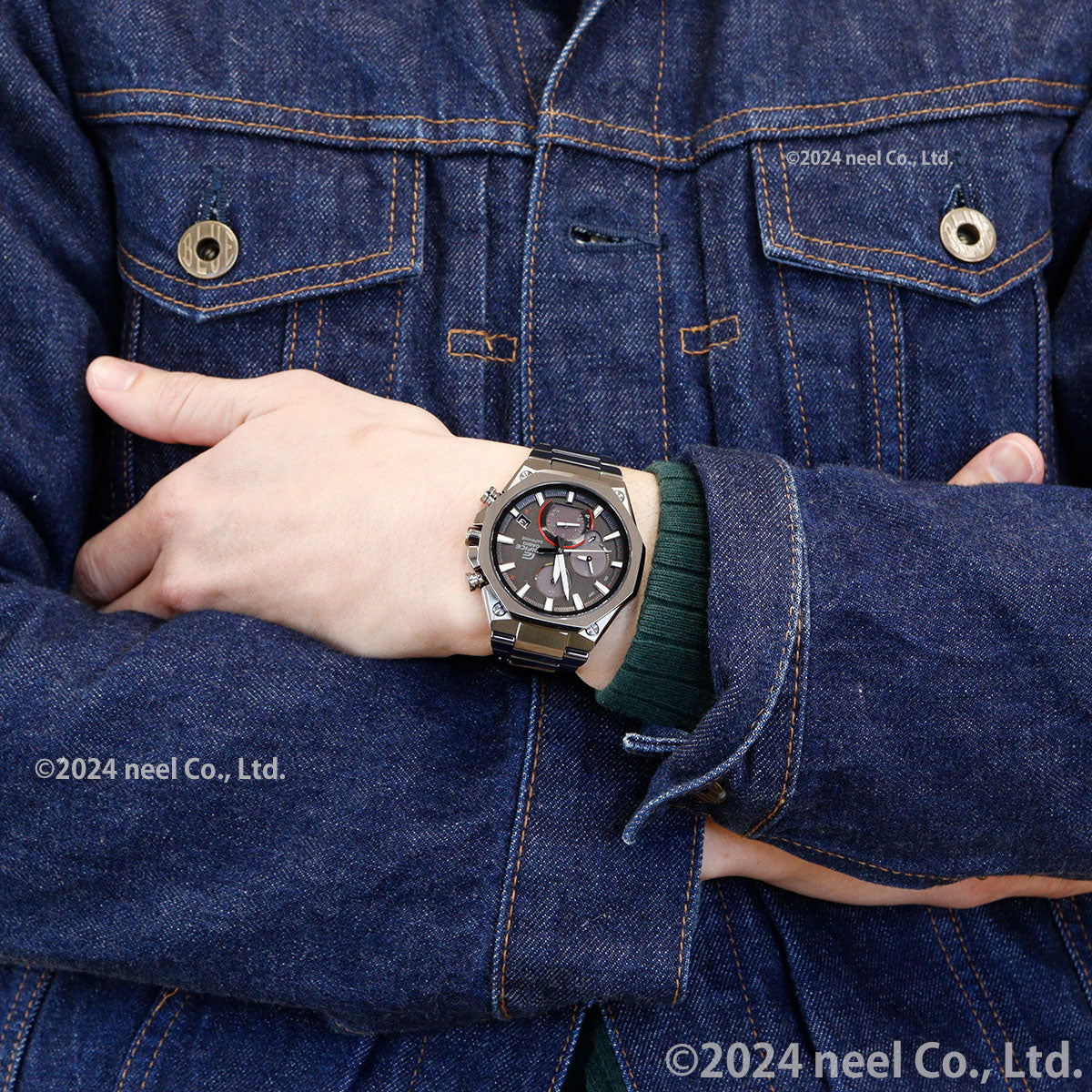 カシオ エディフィス CASIO EDIFICE Bluetooth搭載 ソーラー 腕時計 メンズ クロノグラフ スマートフォンリンクモデル EQB-1100YDC-1AJF