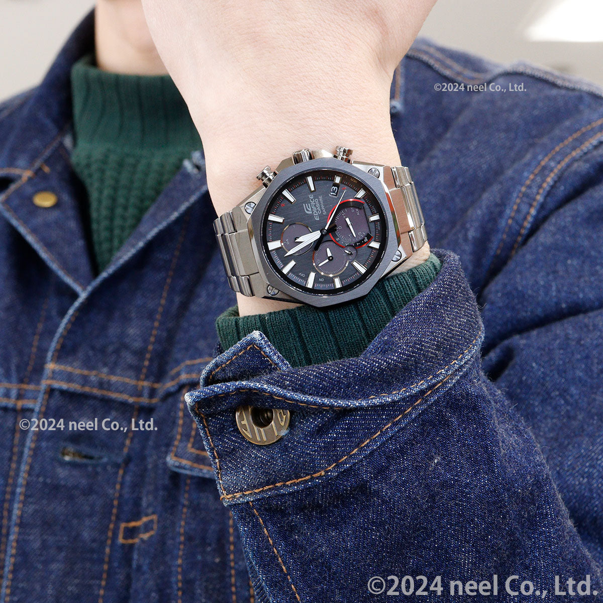 カシオ エディフィス CASIO EDIFICE Bluetooth搭載 ソーラー 腕時計 メンズ クロノグラフ スマートフォンリンクモデル EQB-1100YDC-1AJF
