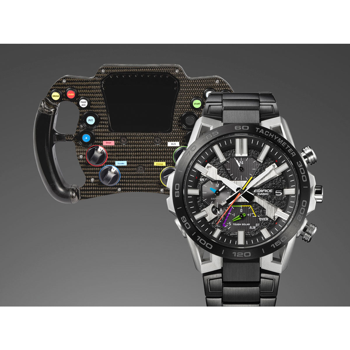 カシオ エディフィス CASIO EDIFICE SOSPENSIONE ソスペンシオーネ EQB-2000 ソーラー 腕時計 メンズ タフソーラー クロノグラフ EQB-2000YDC-1AJF スマートフォンリンク