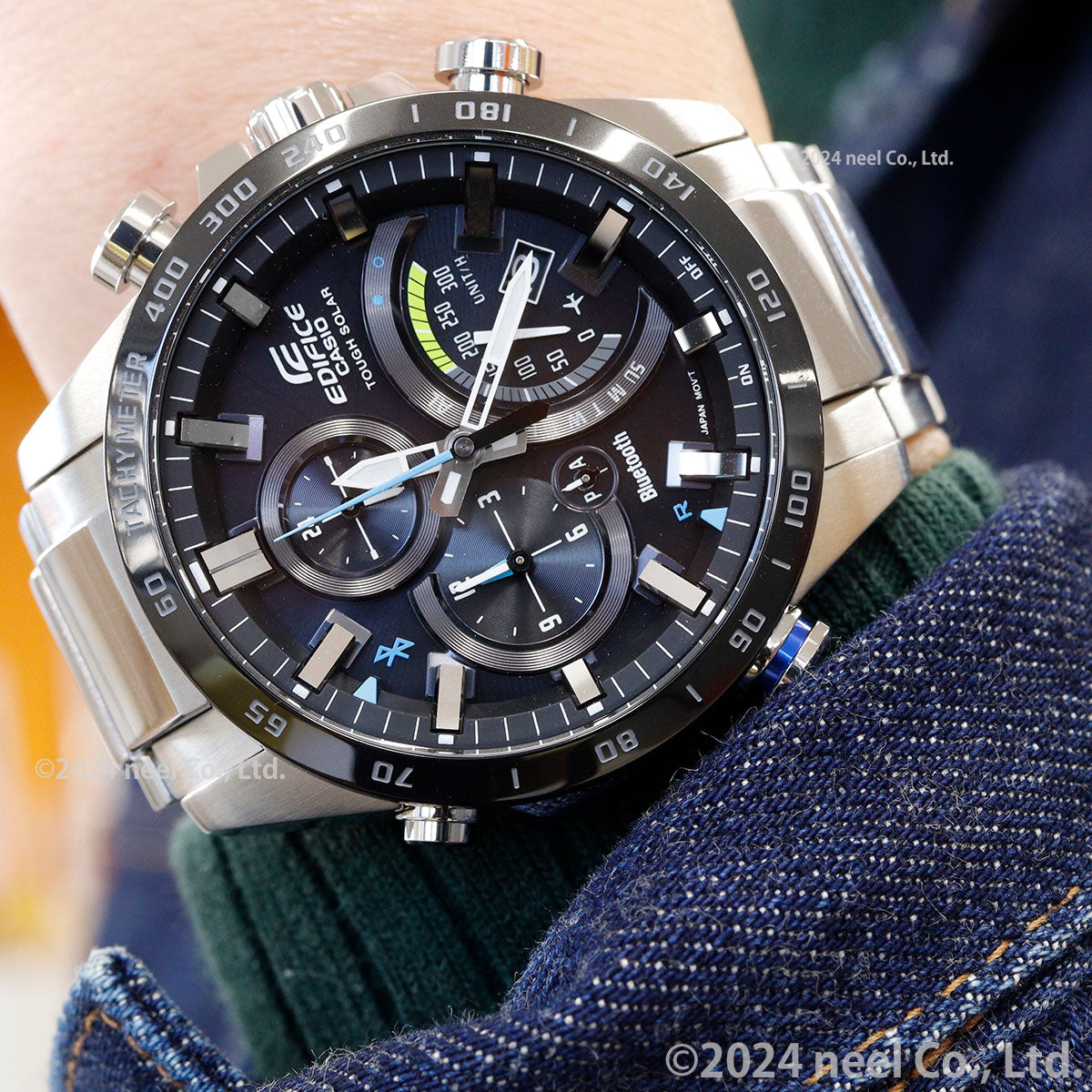 カシオ エディフィス CASIO EDIFICE Bluetooth ブルートゥース 対応 ソーラー 腕時計 メンズ TIME TRAVELLER タフソーラー EQB-501XDB-1AJF