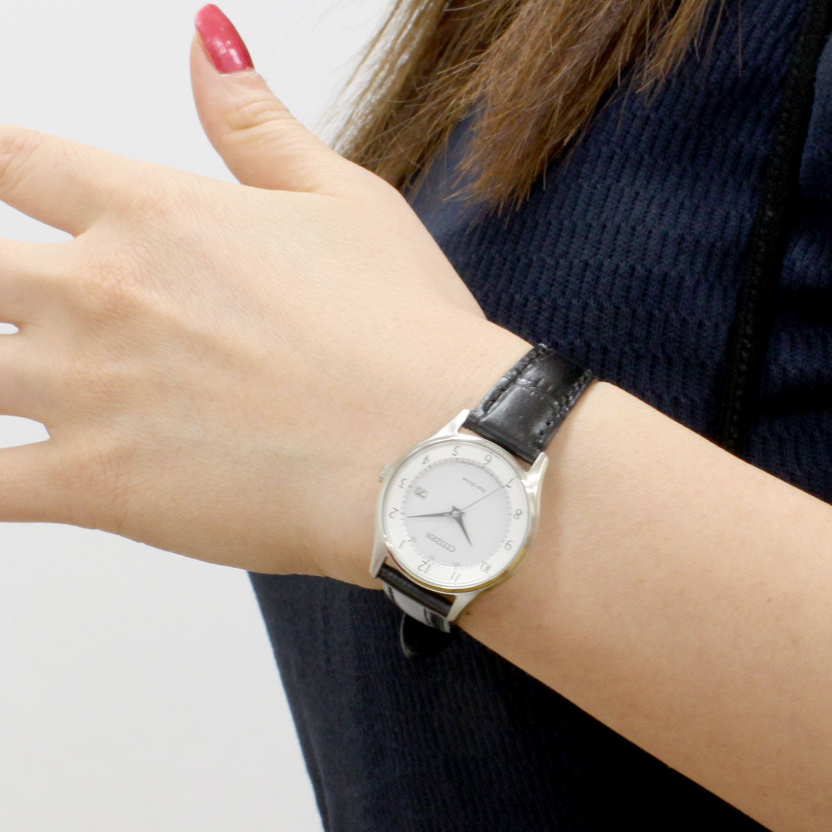 シチズンコレクション CITIZEN COLLECTION エコドライブ ソーラー 電波時計 レディース 腕時計 薄型 ペアモデル ES0000-10A