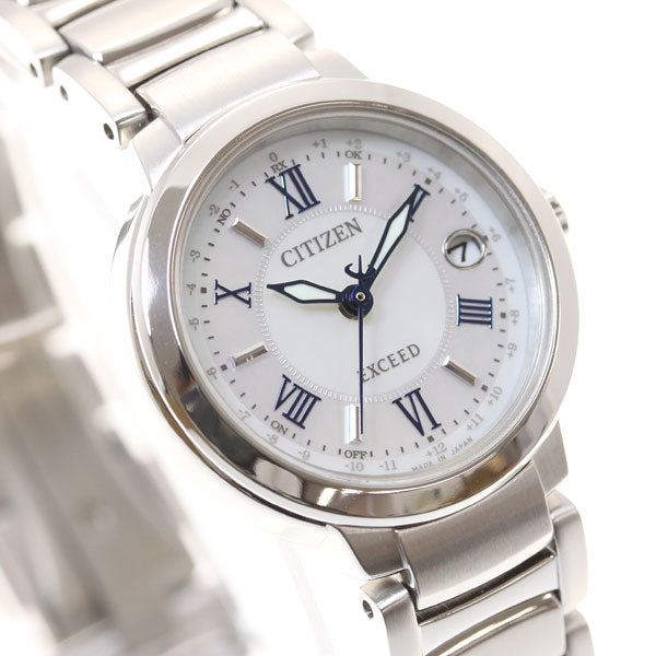 シチズン エクシード CITIZEN EXCEED エコドライブ ソーラー 電波時計 腕時計 レディース ティタニアライン ハッピーフライト ES9320-52W