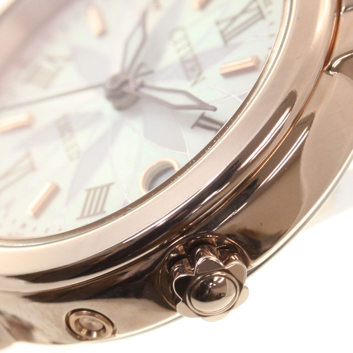 シチズン エクシード サクラピンク エコドライブ 電波時計 レディース 腕時計 ティタニアライン ハッピーフライト TITANIA LINE HAPPY FLIGHT CITIZEN EXCEED ES9322-57W