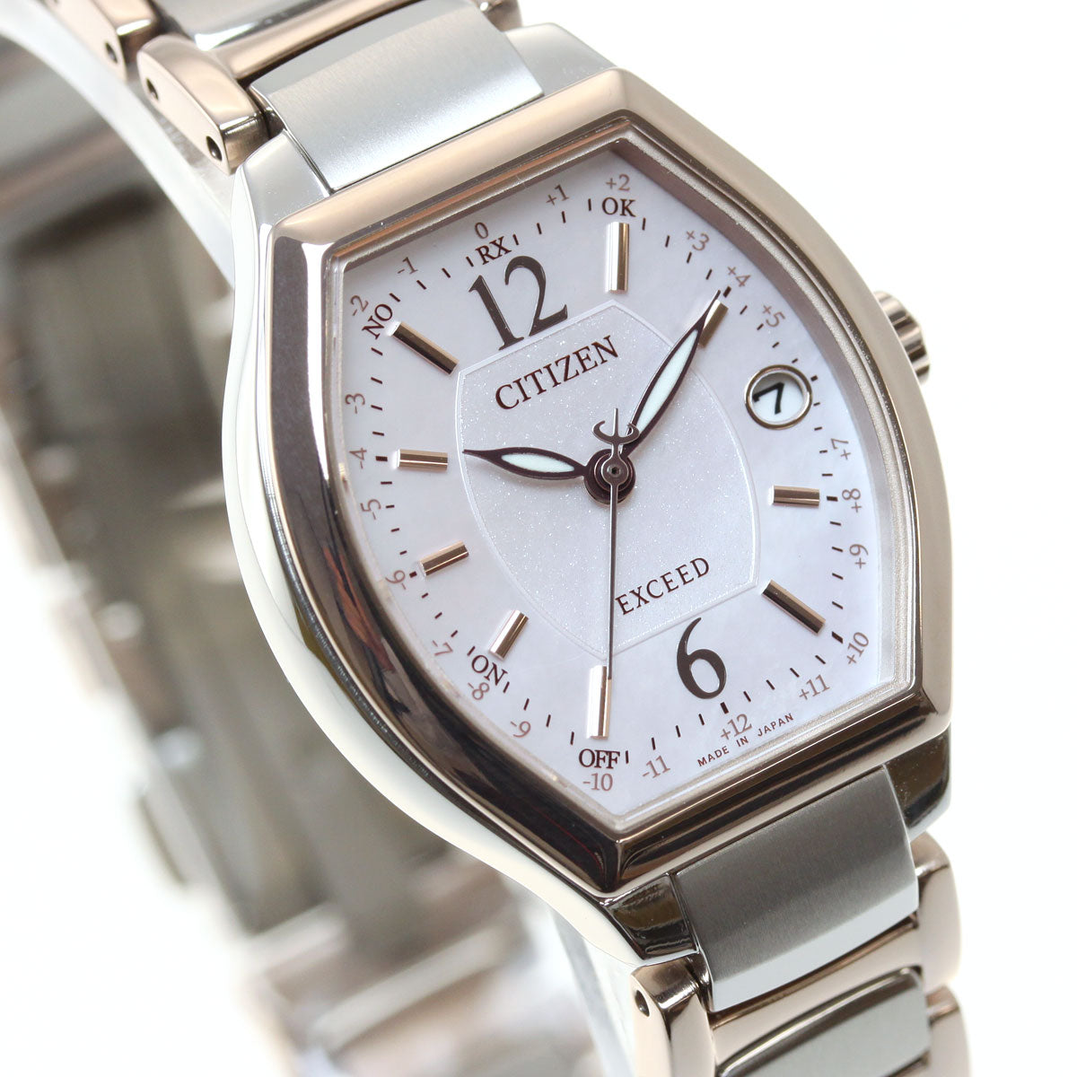 シチズン エクシード CITIZEN EXCEED エコドライブ ソーラー 電波時計 ティタニアライン ハッピーフライト 腕時計 レディース ES9342-50W