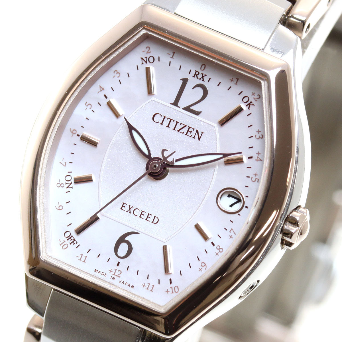 シチズン エクシード CITIZEN EXCEED エコドライブ ソーラー 電波時計 ティタニアライン ハッピーフライト 腕時計 レディース ES9342-50W