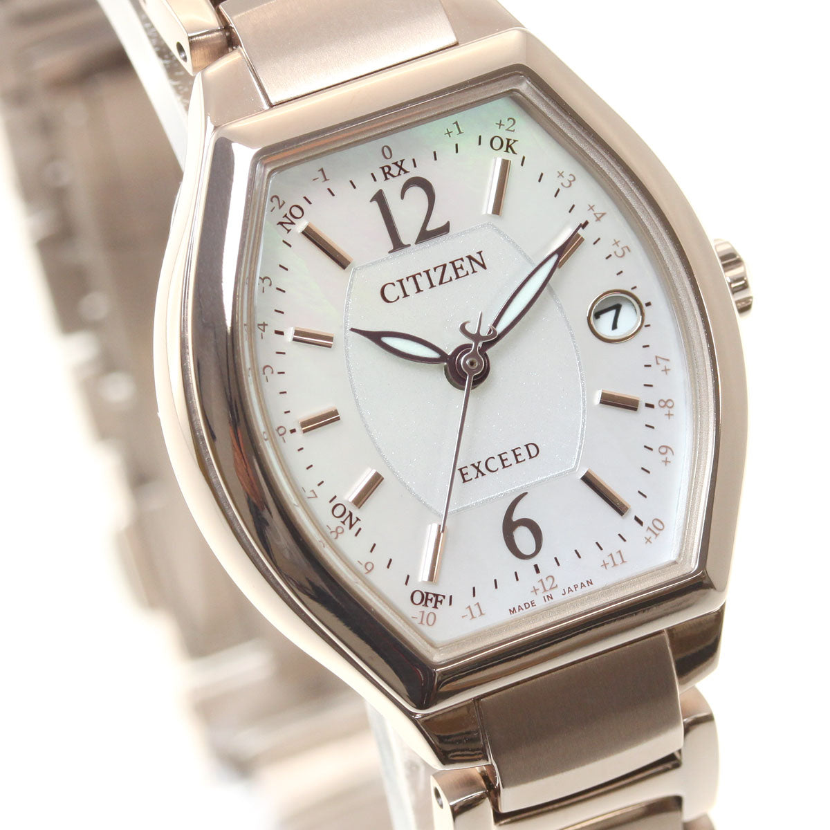 シチズン エクシード CITIZEN EXCEED エコドライブ ソーラー 電波時計 ティタニアライン ハッピーフライト 腕時計 レディース ES9344-54W