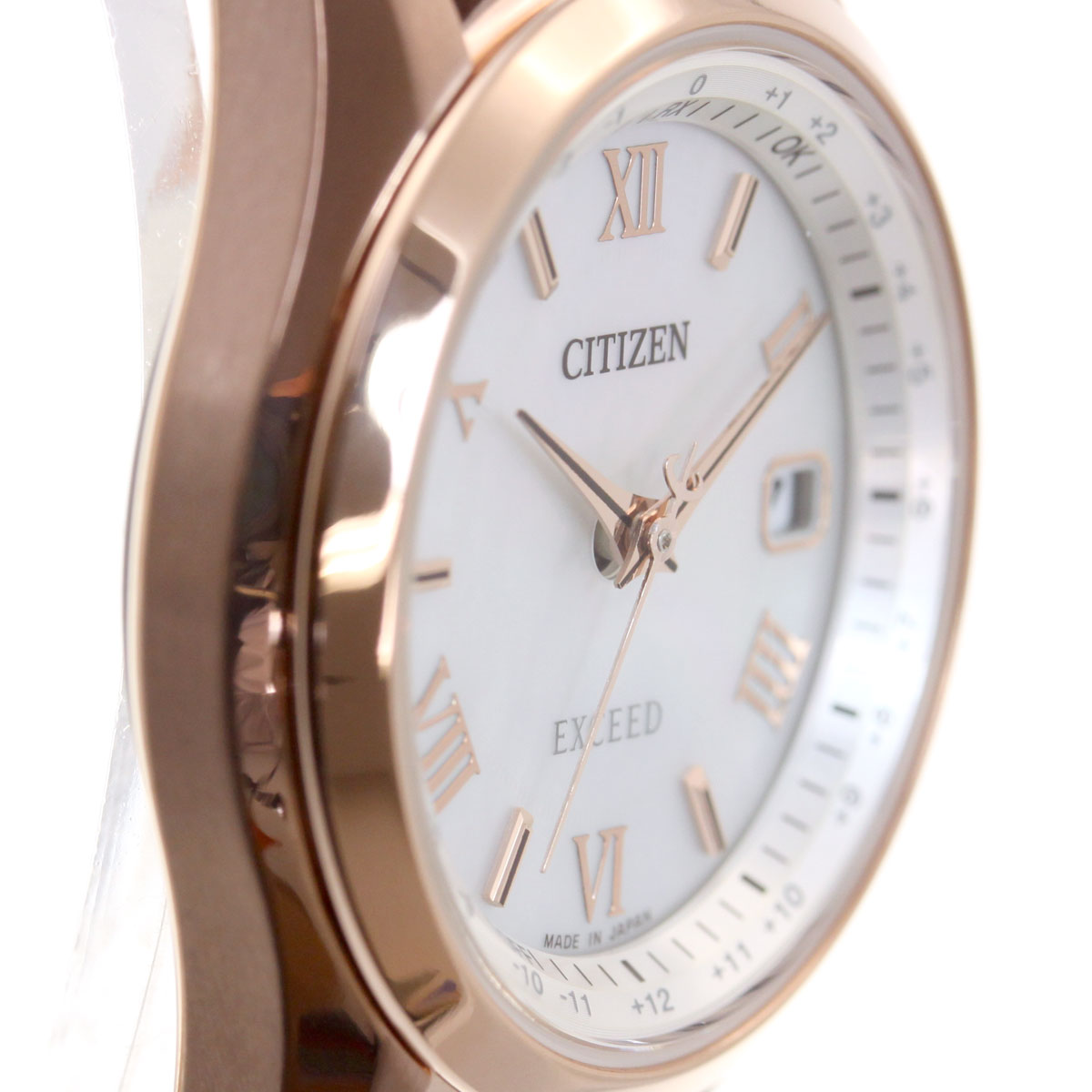 シチズン エクシード エコドライブ 電波時計 ダイレクトフライト レディース 腕時計 ペアモデル CITIZEN EXCEED ES9372-08W