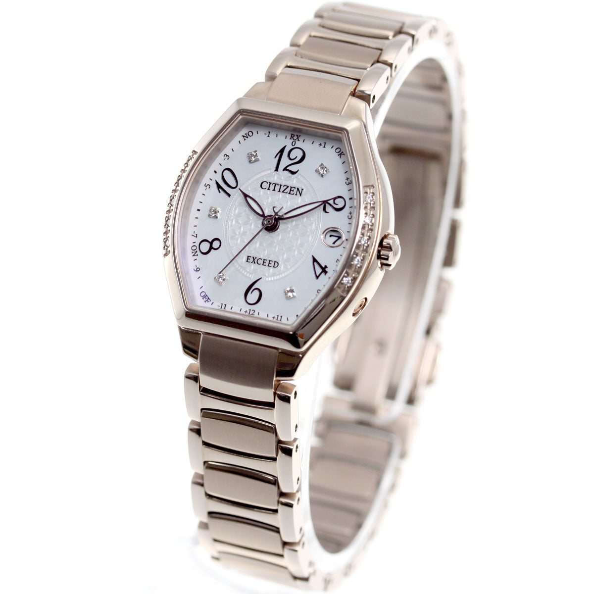 シチズン エクシード CITIZEN EXCEED エコドライブ ソーラー 電波時計 ティタニアライン ハッピーフライト 腕時計 レディース ES9385-57W
