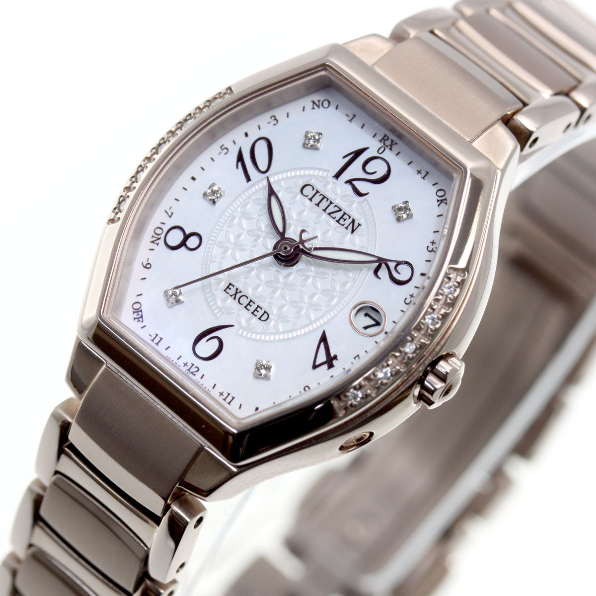 シチズン エクシード CITIZEN EXCEED エコドライブ ソーラー 電波時計 ティタニアライン ハッピーフライト 腕時計 レディース ES9385-57W